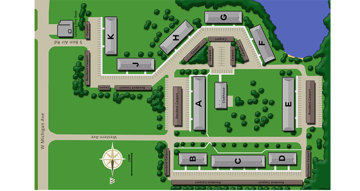 division map of Westbay Club Lansing