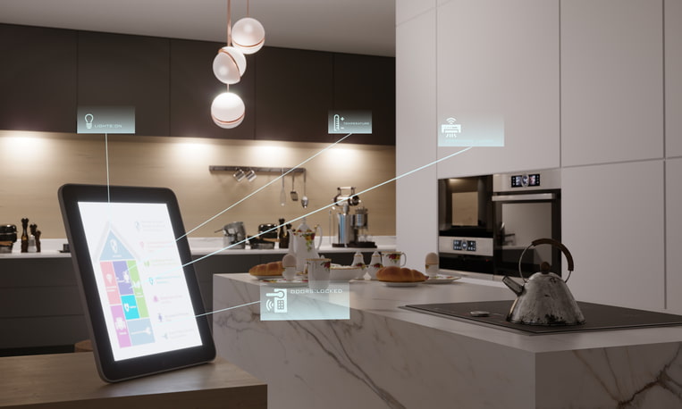 Modern rental apartment with integrated utility technology in Lansing & Jackson, MI